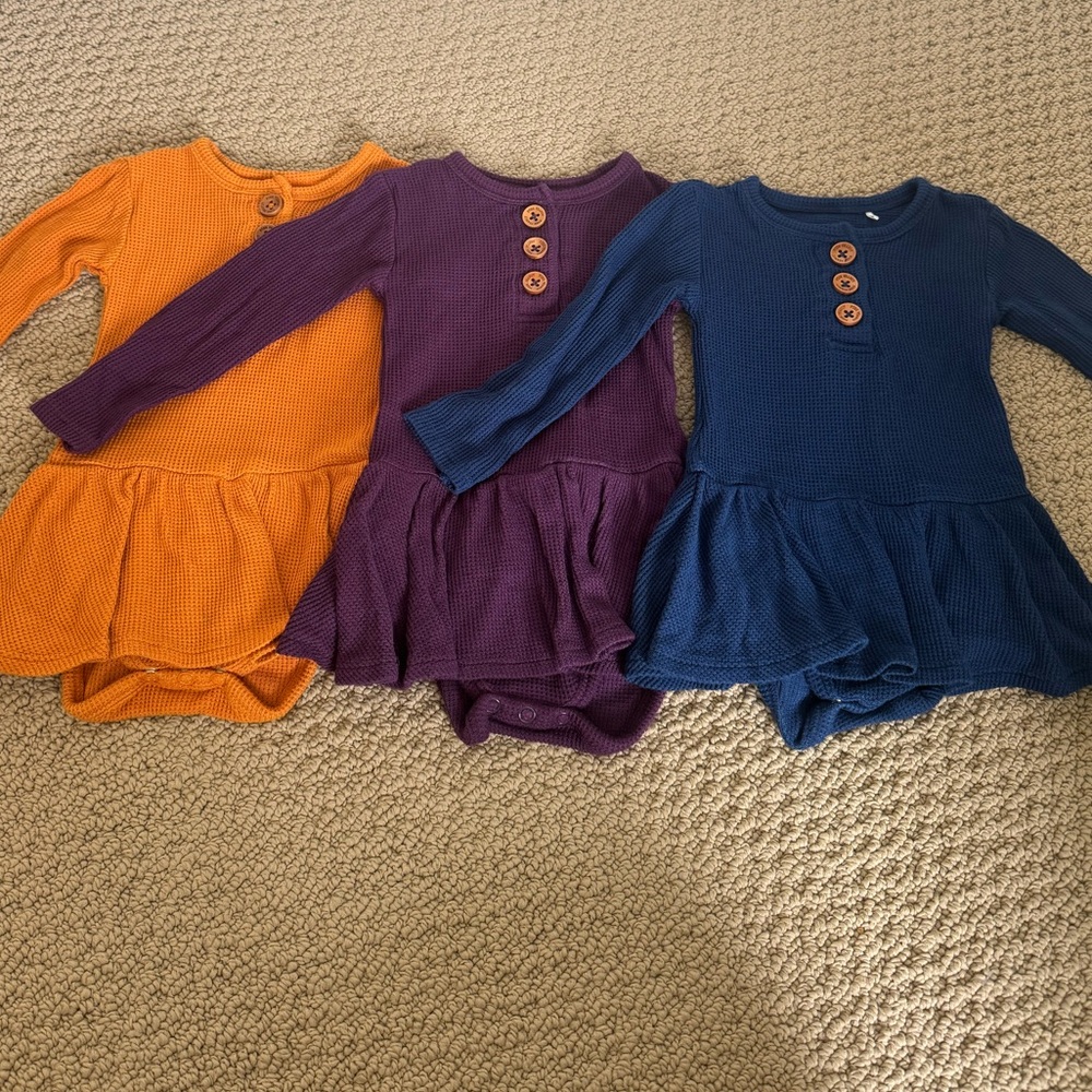 Posh Peanut Kids One Pieces - Orange, Purple, and Blue